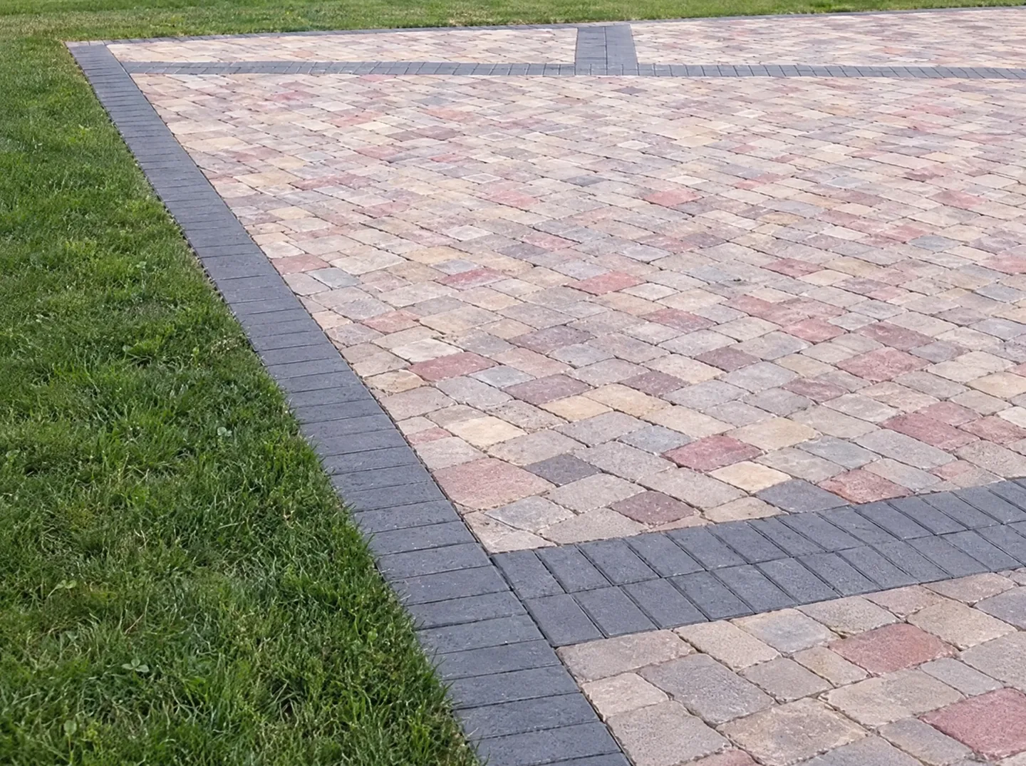 Design concept: wider view of paver installation